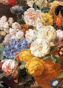 ELIAERTS, Jan Frans Bouquet of Flowers in a Sculpted Vase (detail) f oil on canvas